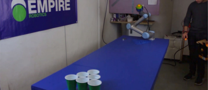 This Robot from CES Will Beat You in Beer Pong